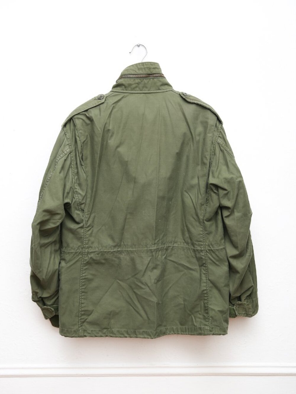 Vintage 1974 US Army M-65 Field Jacket by John Ownbey Co. Medium Short Brass Zip - Picture 3 of 14